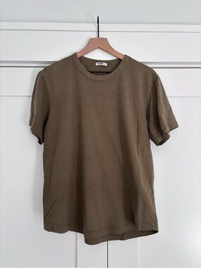 Buck Mason, Men's Crew Neck T-Shirt in Olive (2 of 2)